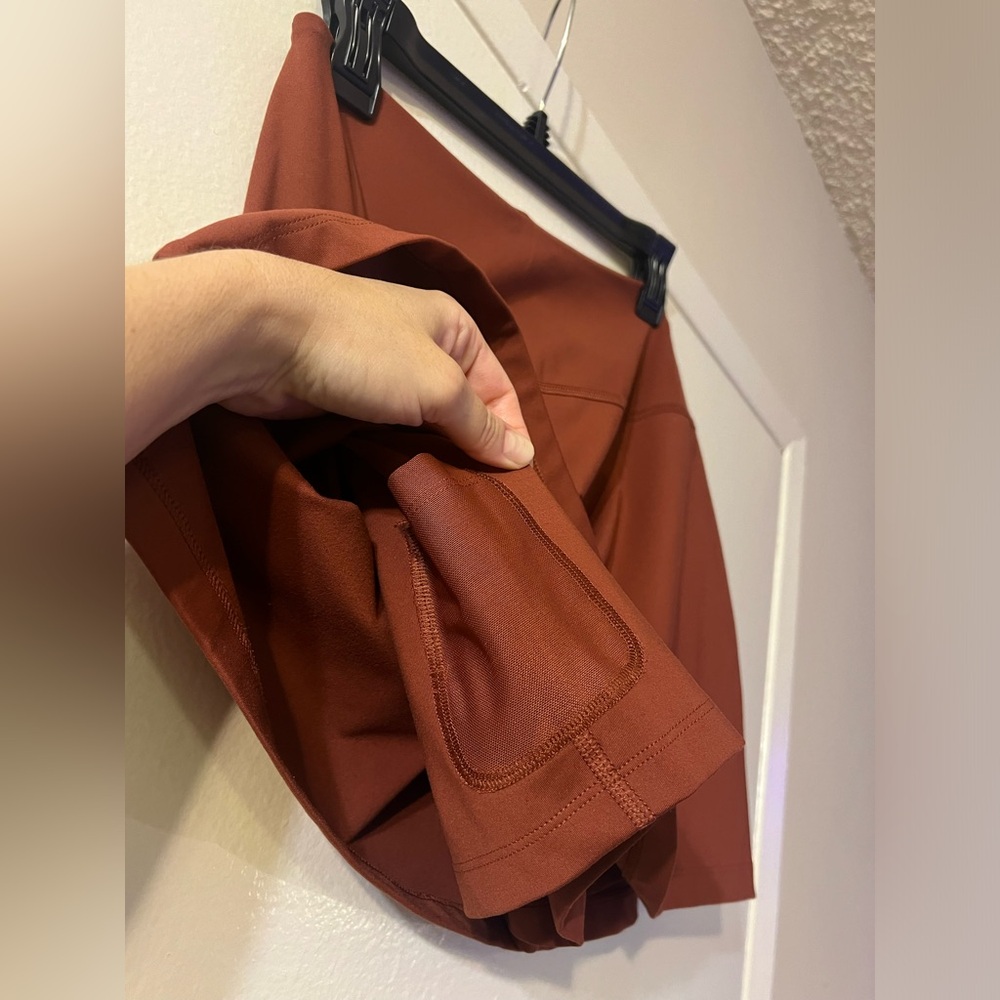 Girlfriend Collective Rust Mini Skirt - Picture 7 of 16